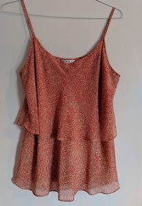 Cabi Womens Tank Coral Bouse XL